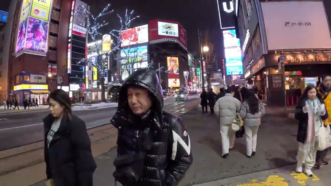 Promenade nocturne à SAPPORO 02 (SUSUKINO) - Hokkaido (Janvier 2026)