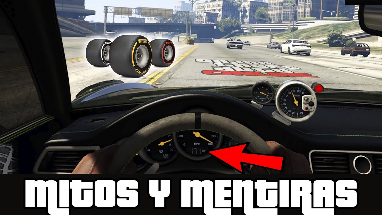 GTA V Mitos y Mentiras #241 - CON ESTAS LLANTAS CORRE MÁS EL AUTO, AUNQUE NO LO CREAS!