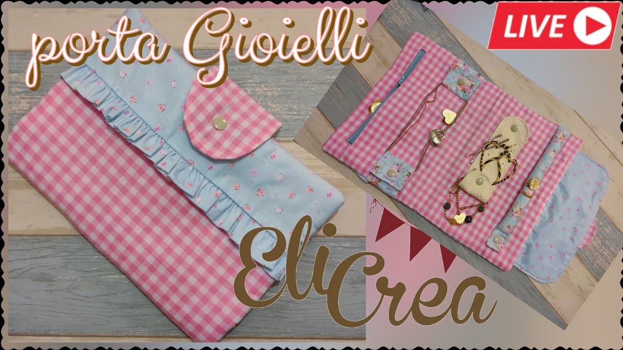 porta Gioielli astuccio  - elicrea cucito creativo
