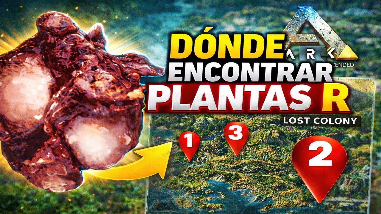 !!Mejores zonas para encontrar PLANTAS R!! | Ark Survival Ascended