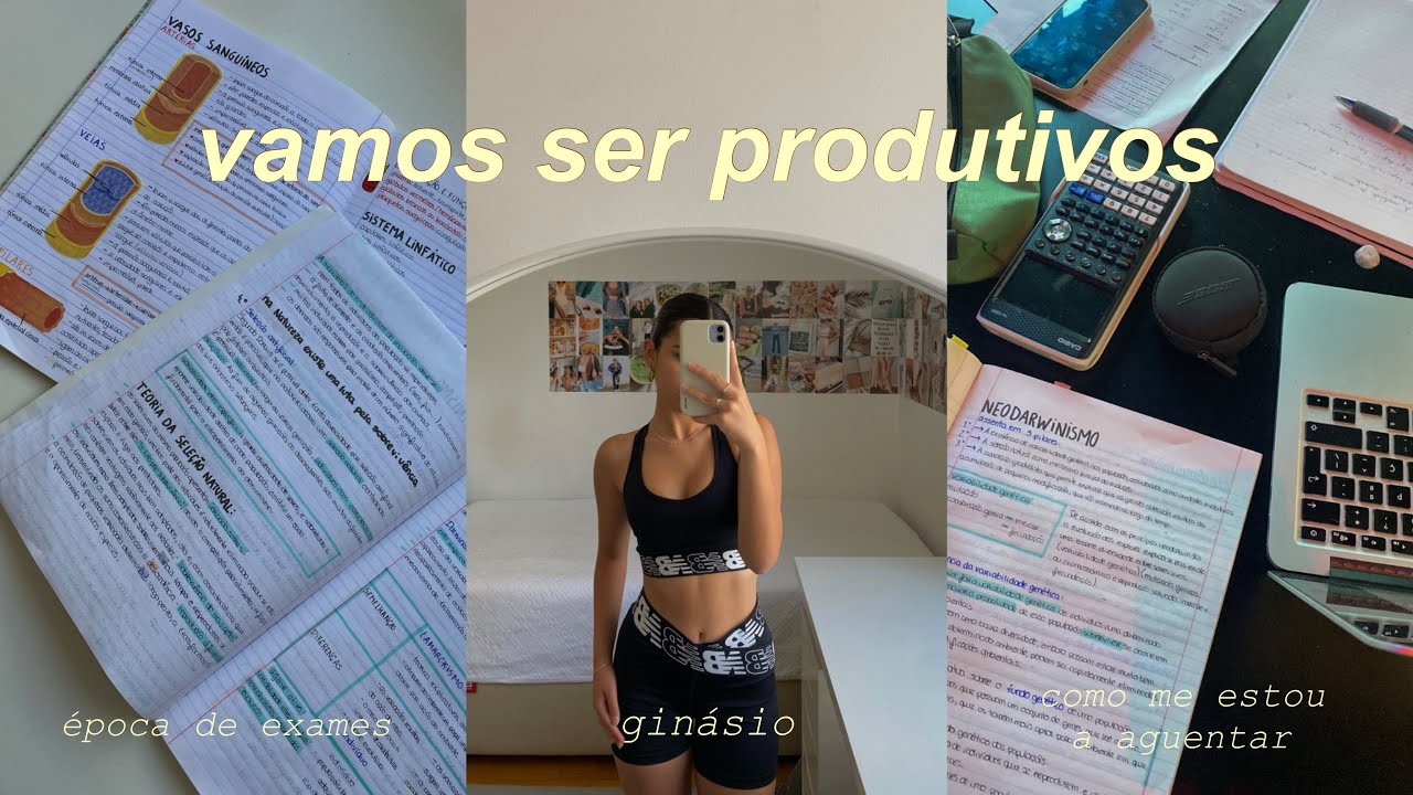 documentei os meus dias de estudo (época de exames + ginásio + coisas da vida)
