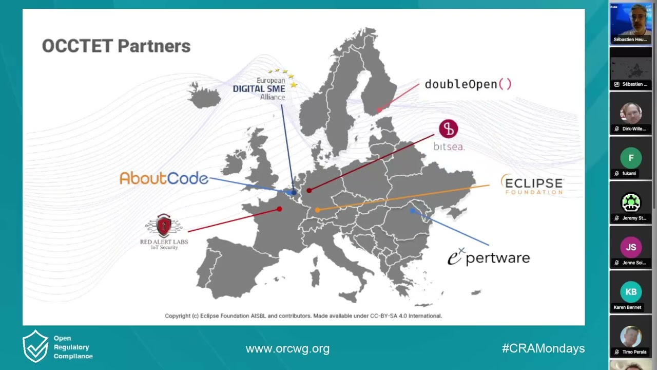 CRA Mondays | Sébastien Heurtematte on OCCTET Project - Tooling for CRA Compliance