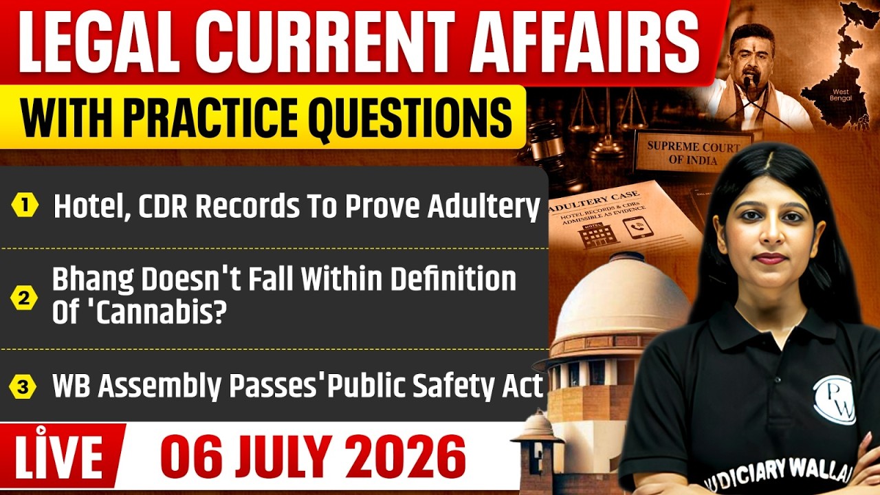 Legal Current Affairs Today | 6 July 2026 | Top Legal News | Judiciary/APO/APP |Judiciary By PW