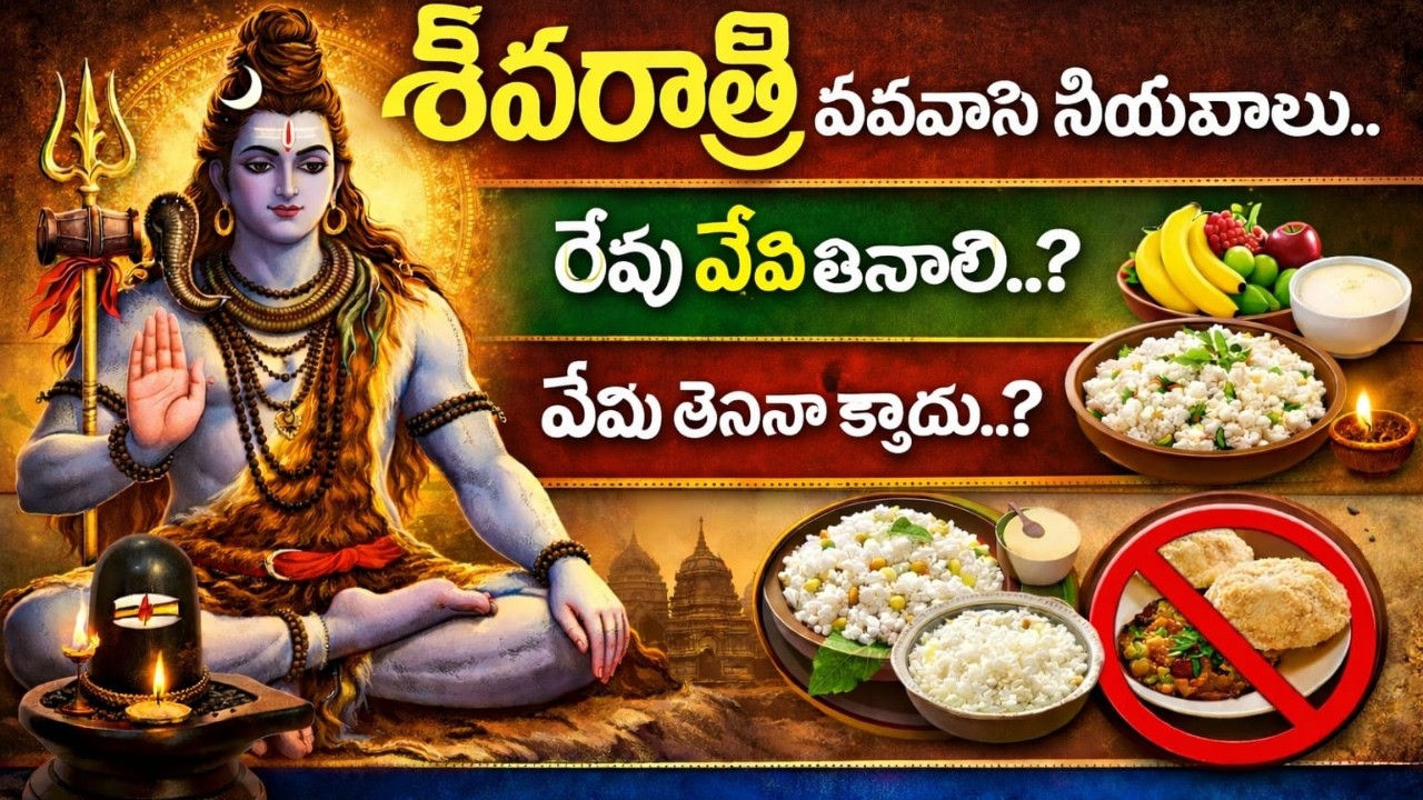 శివరాత్రి ఉపవాస నియమాలు.. రేపు ఏమి తినాలి..? ఏమి తినకూడదు..? ఎప్పుడు ఉపవాసం వదలాలి..?