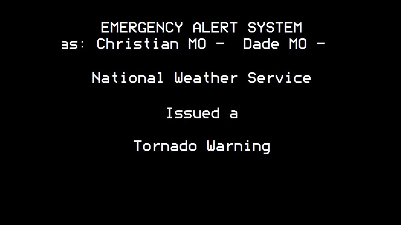 Two Tornado Warning emergency alerts for Springfield, MO