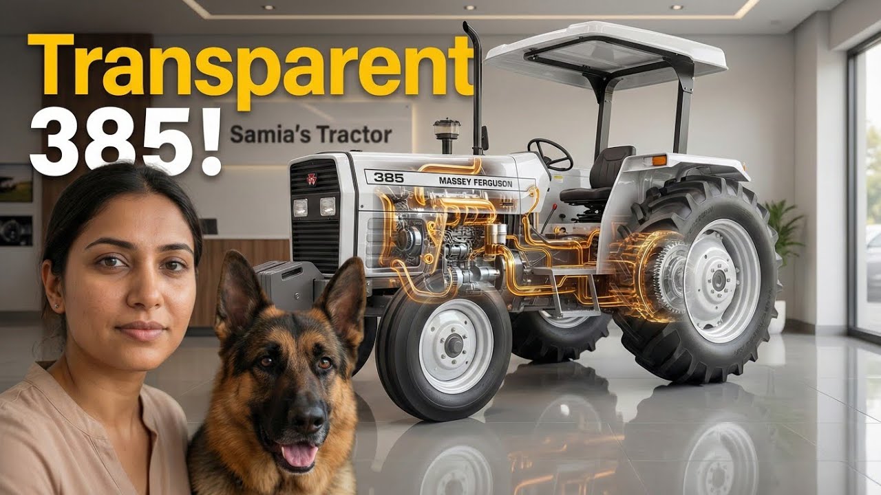 Transparent Massey 385 Reveal Real Engine & Oil Flow!