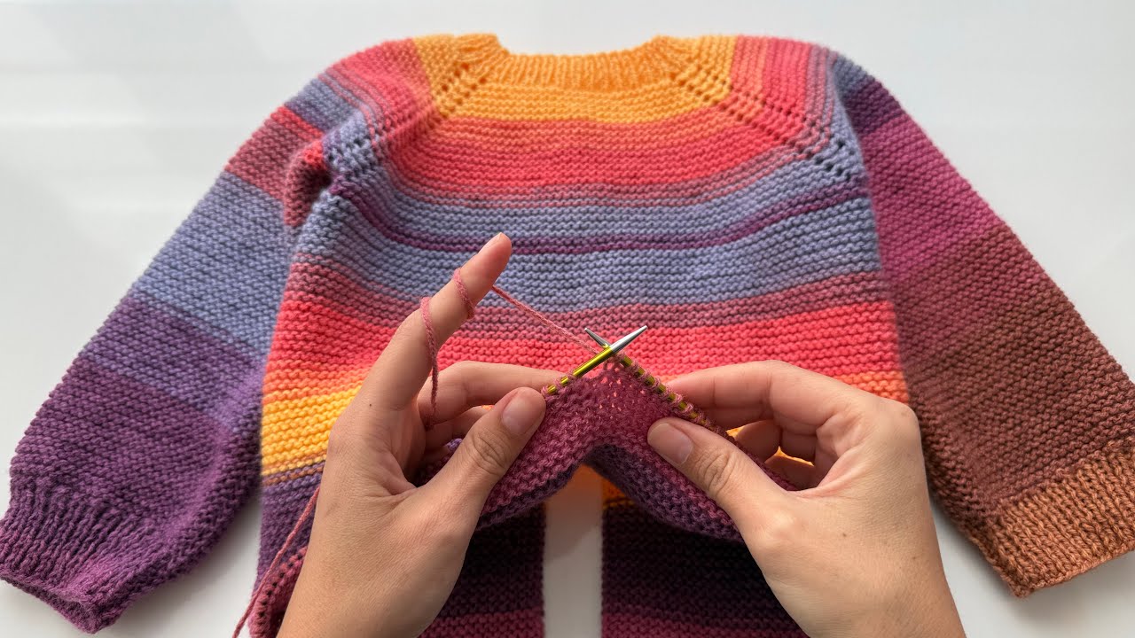 YENİ ÖRGÜYE BAŞLAYANLARIN BİLE KOLAYLIKLA YAPABİLECEĞİ 2,5-3 YAŞ HIRKA ANLATIMI🌼#örgühırka #knitting