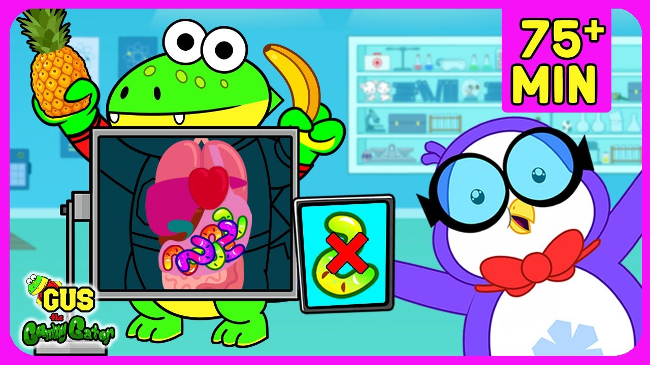WHAT DID GUS EAT? Learn Healthy Foods for Kids! Easy Thanksgiving Food Ideas