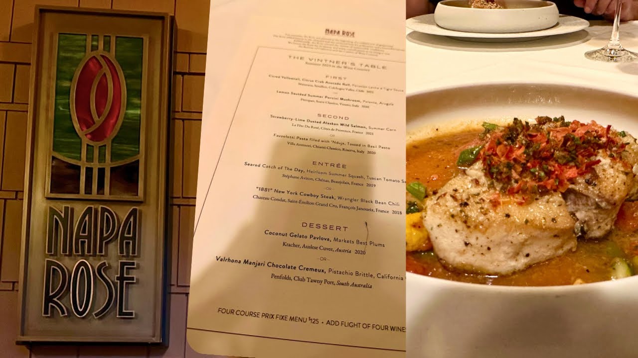 Celebrating at Napa Rose- Sumer 2023 Vintner's Menu- Is It Worth The Price?