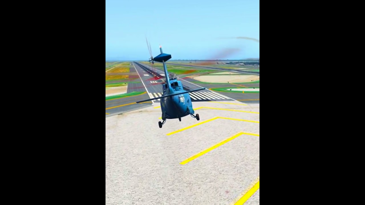 Helicopter Landing At High Speed ✈️ X-Plane 11