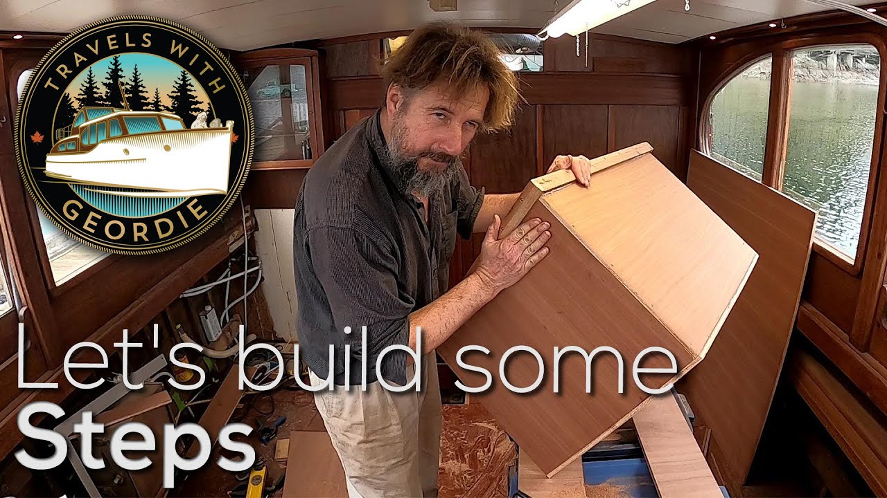 Ep 219 - Let's build some steps - Wooden Boat Restoration - Travels With Geordie