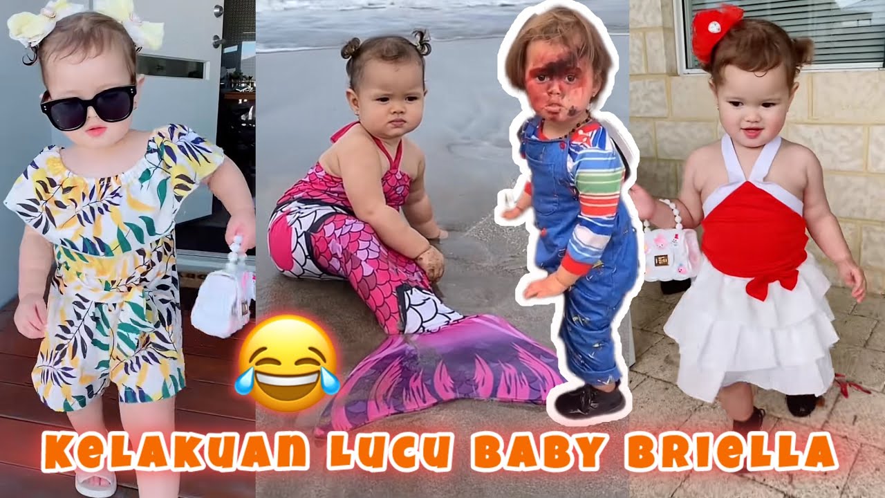 KELAKUAN LUCU BABY BRIELLA | COSPLAY BONEKA CHUCKY😂