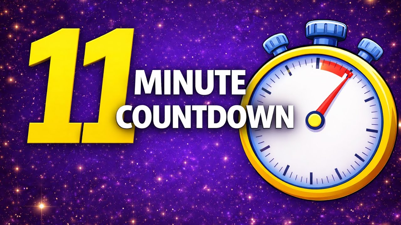 11 Minute Timer | Classroom Countdown Timer for Teachers and Students
