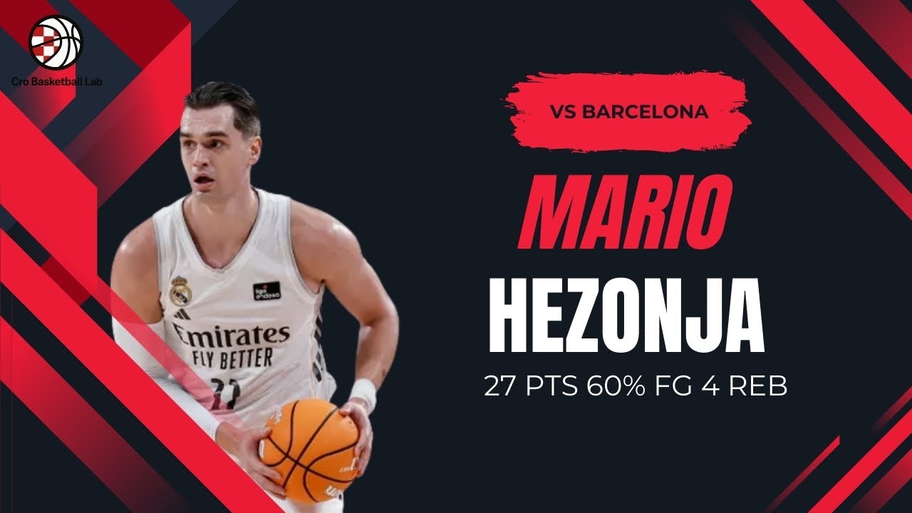 Mario Hezonja 27 PTS vs Barcelona (04/01/2026) | Real Madrid vs Barça | Liga ACB Highlights