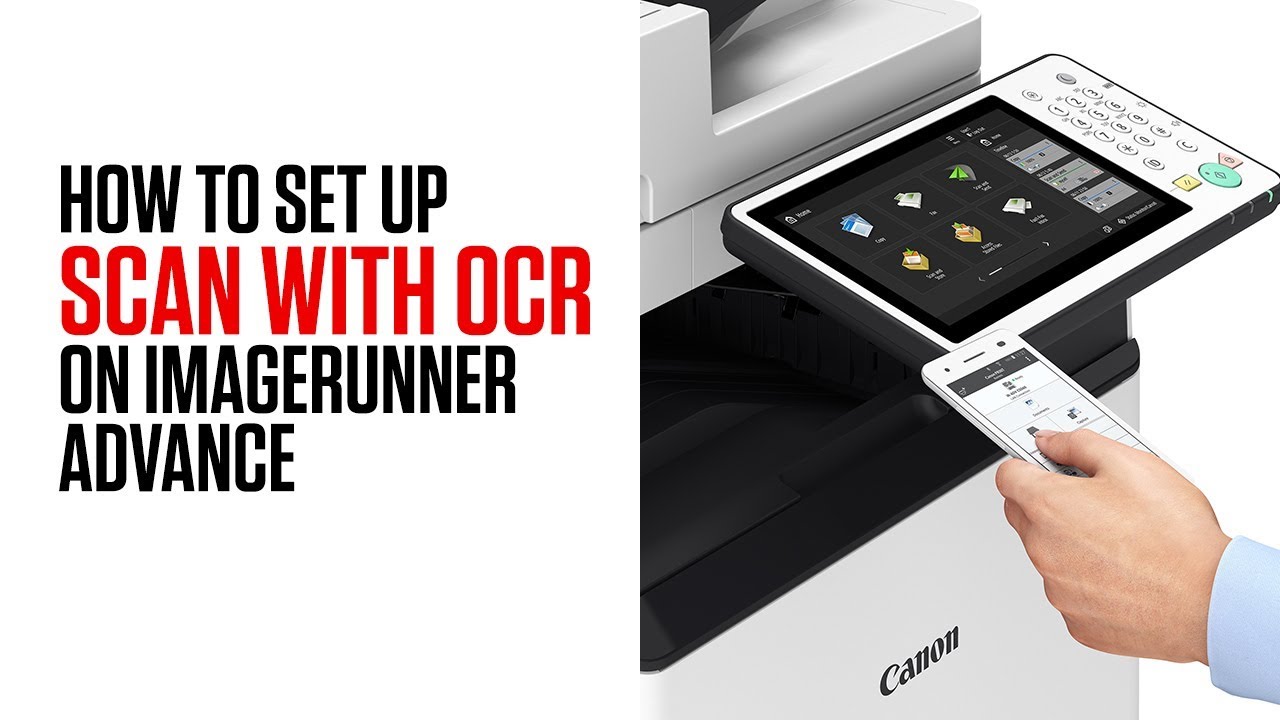 How to Scan with OCR on imageRUNNER ADVANCE