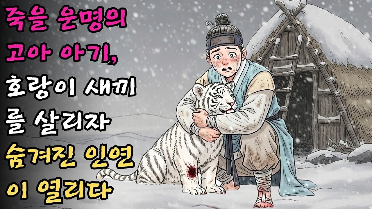 죽을 운명의 고아 아기, 호랑이 새끼를 살리자 숨겨진 인연이 열리다 #야담 #민담 #전설 #설화