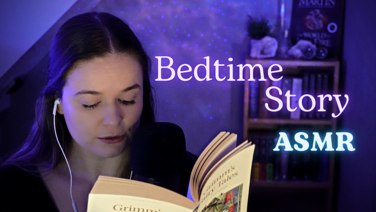 ASMR ~ Reading you a bedtime story - super tingly and close up whispers -  (with rain sounds)
