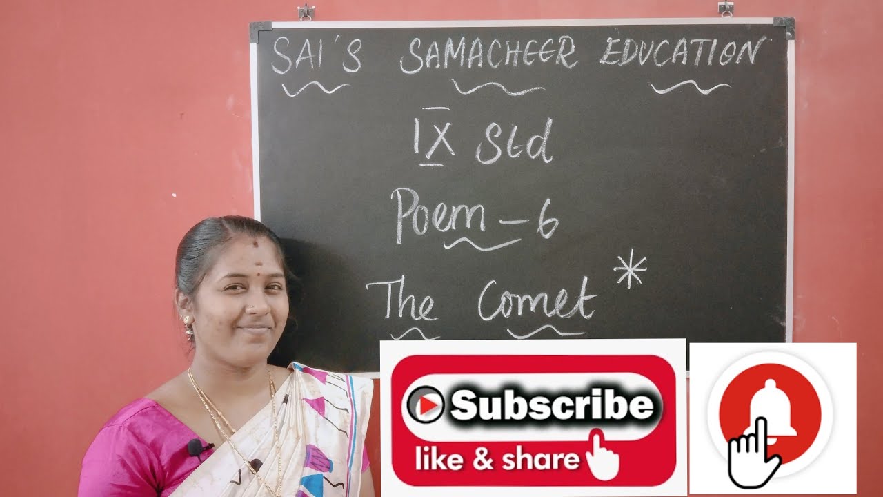 The Comet* Poem - 6|9th Std Term - 3|English| Explained In தமிழ்| #English #Samacheer_kalvi #poem