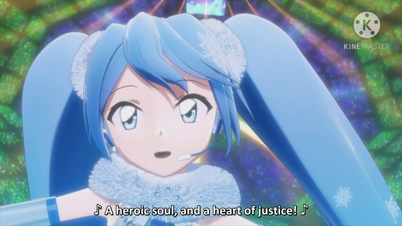 Hatsune Miku Tunes Up For A Musical Performance In The Shinkalion Anime Film