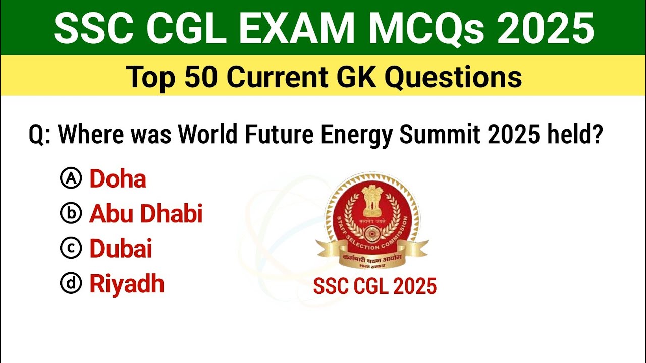 SSC CGL 2025 | SSC CGL previous year question paper | SSC CGL Exam GK questions | SSC CGL analysis 