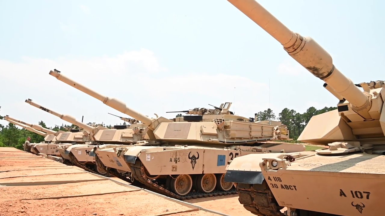 South Carolina National Guard 4-118th conducts M1A1 Abrams tank live-fire