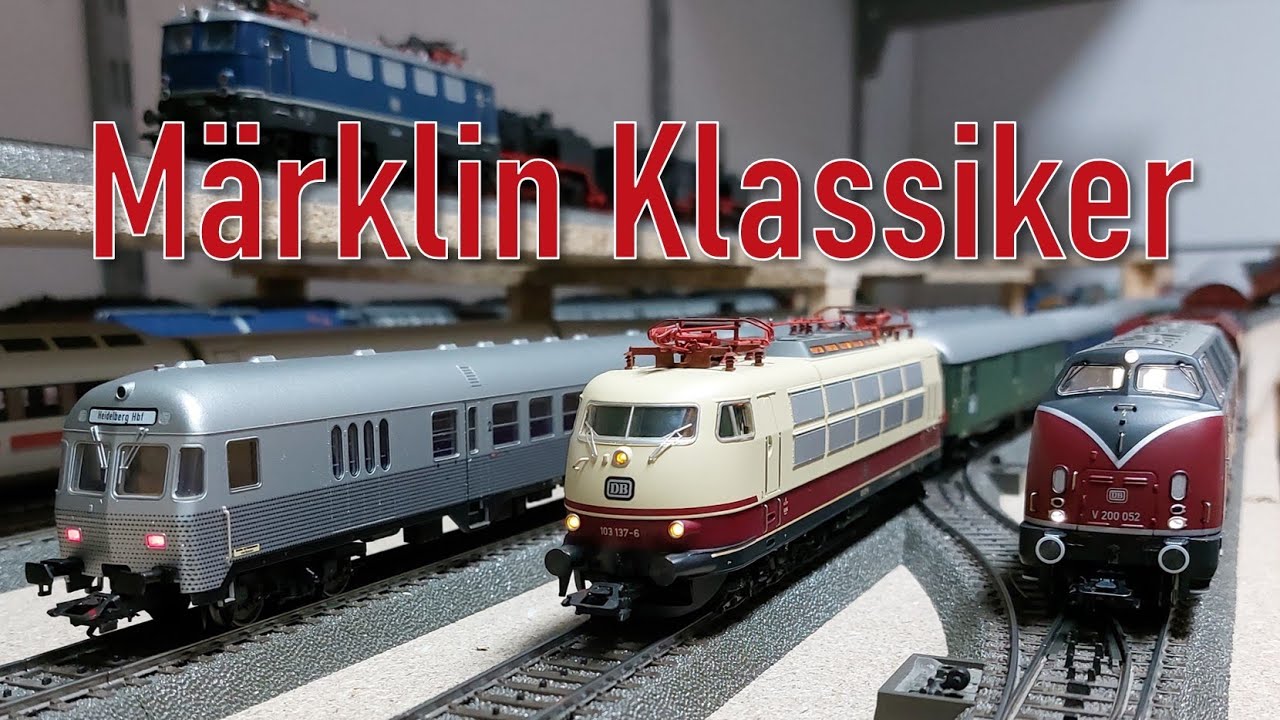 Fahrvideo Märklin Klassiker:  BR 103 (39579), V 200 (37806)und E 41 (30345)