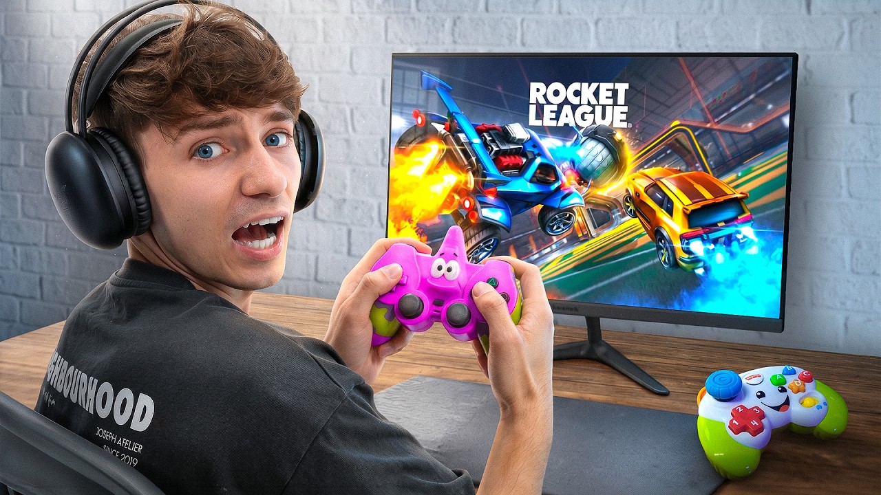 JEDER RUNDE = KOMISCHER CONTROLLER in Rocket League! 😂😱