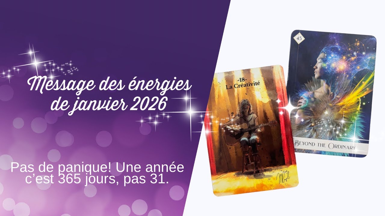 Tirage de cartes - ✨Messages des énergies de janvier 2026✨