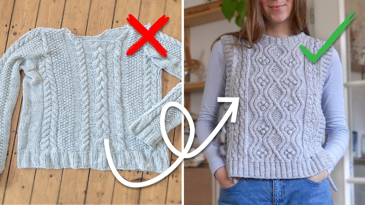 Der alte Pullover meiner Schwester bekommt ein 2. Leben 🧶 + ihre Reaktion am Ende! 😍