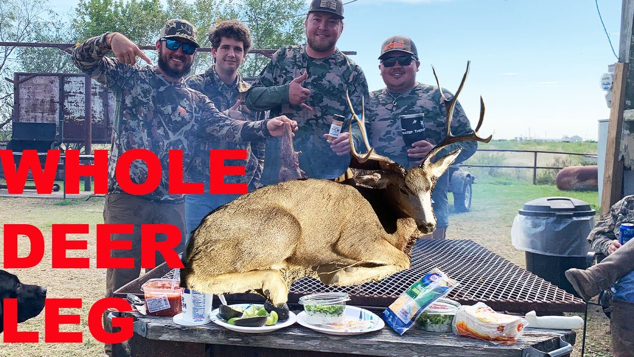 WHOLE DEER LEG ROASTED ON OPEN FIRE {DEER TACOS} AMAZING