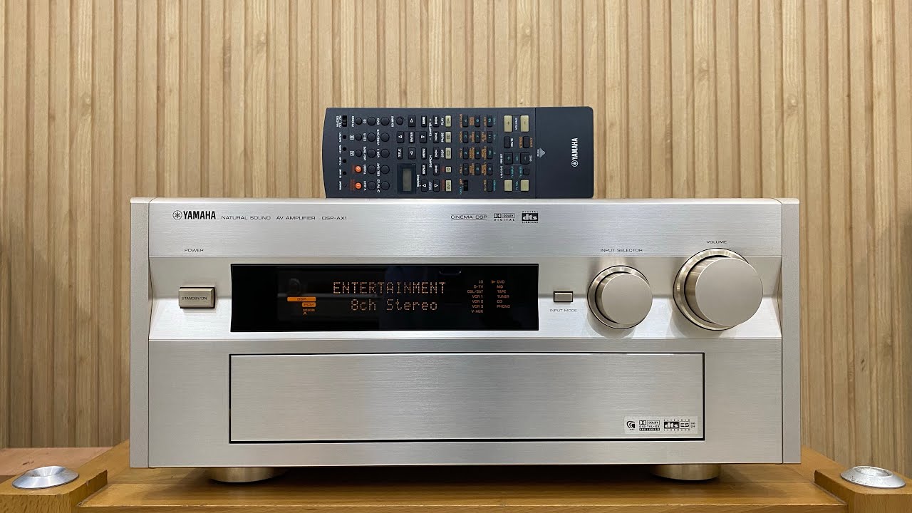 Yamaha DSP-AX1 khủng 28kg,10 Chip BurrBrown 1704,pre Out Main chơi karaoke ngon☎️0834563852