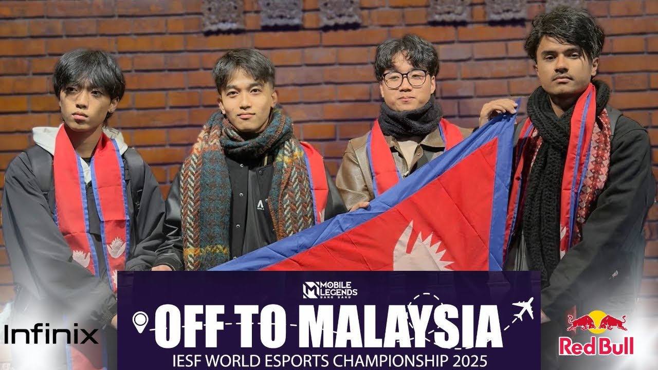 MLBB || IESF World Esports Championship 2025 || AIRPORT VLOG - TEAM NEPAL