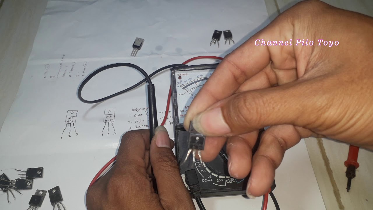 Cek Transistor IRF 630 dan IRF 9630