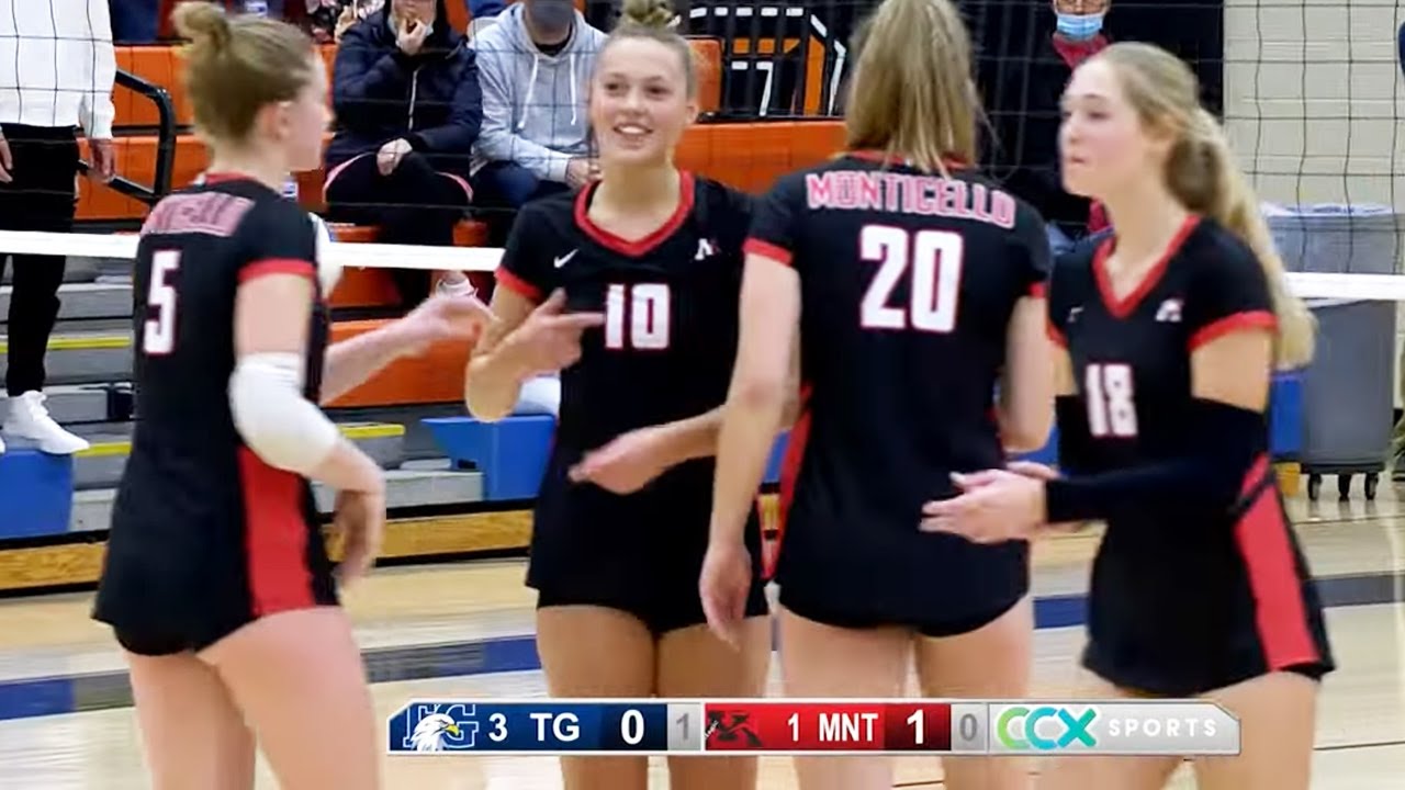 Girls High School Volleyball Totino-Grace vs. Monticello Girls Section Final