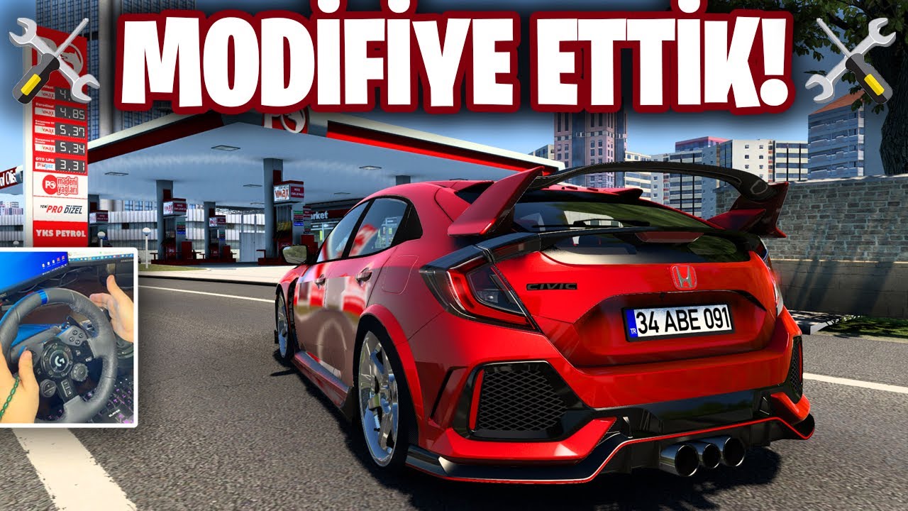 270 KM/H BASTIK !!! 🔥 MODİFİYE HONDA CIVIC TYPE-R | ETS 2 Honda Civic Mod 1.43 | Logitech G29