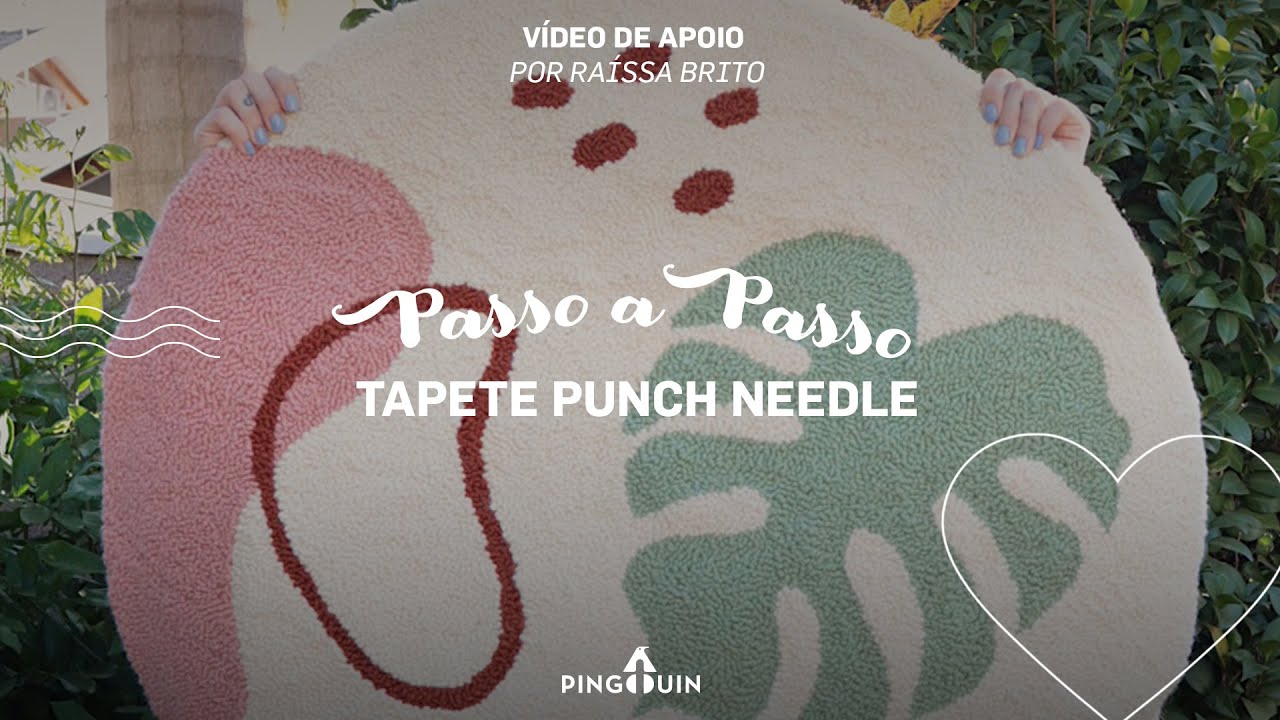 Tapete em Punch Needle com @caasulo