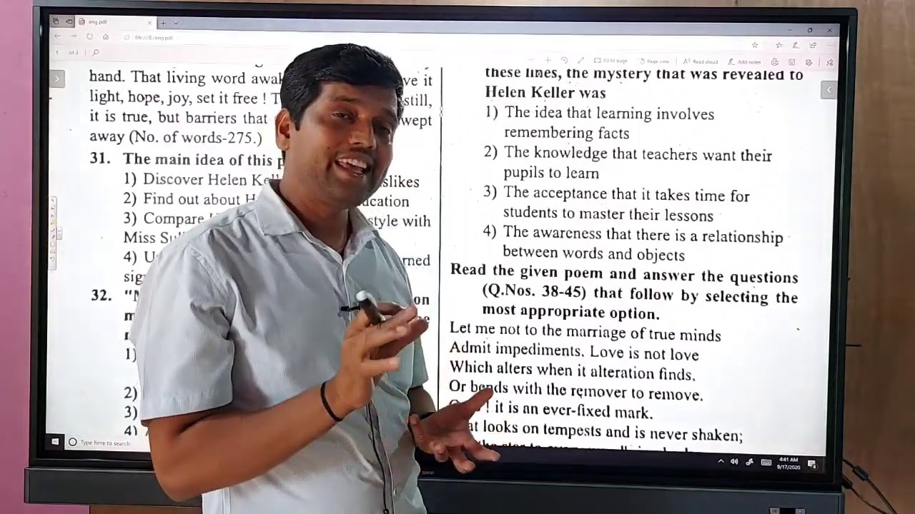 KARTET 2020 - ENGLISH 2017 Qp Analysis (Govt Teacher)