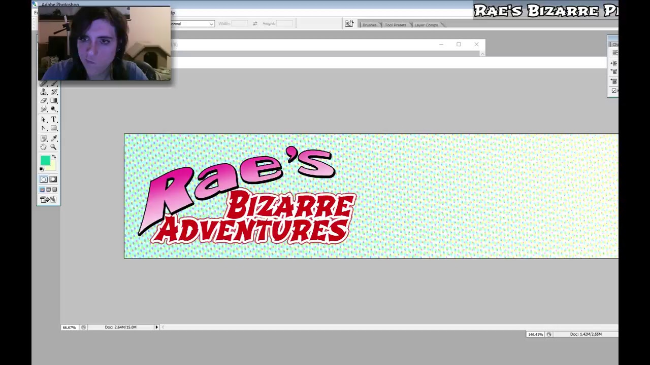 Making my blog logo in Photoshop, JoJo style