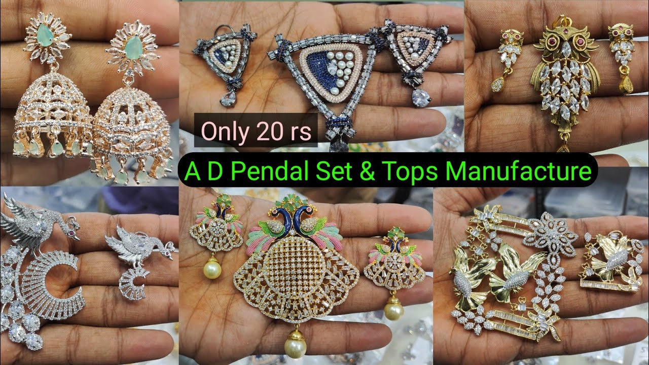 A D Jewellery Wholesale Market in Delhi | A D Pendal Set & Tops Supplier