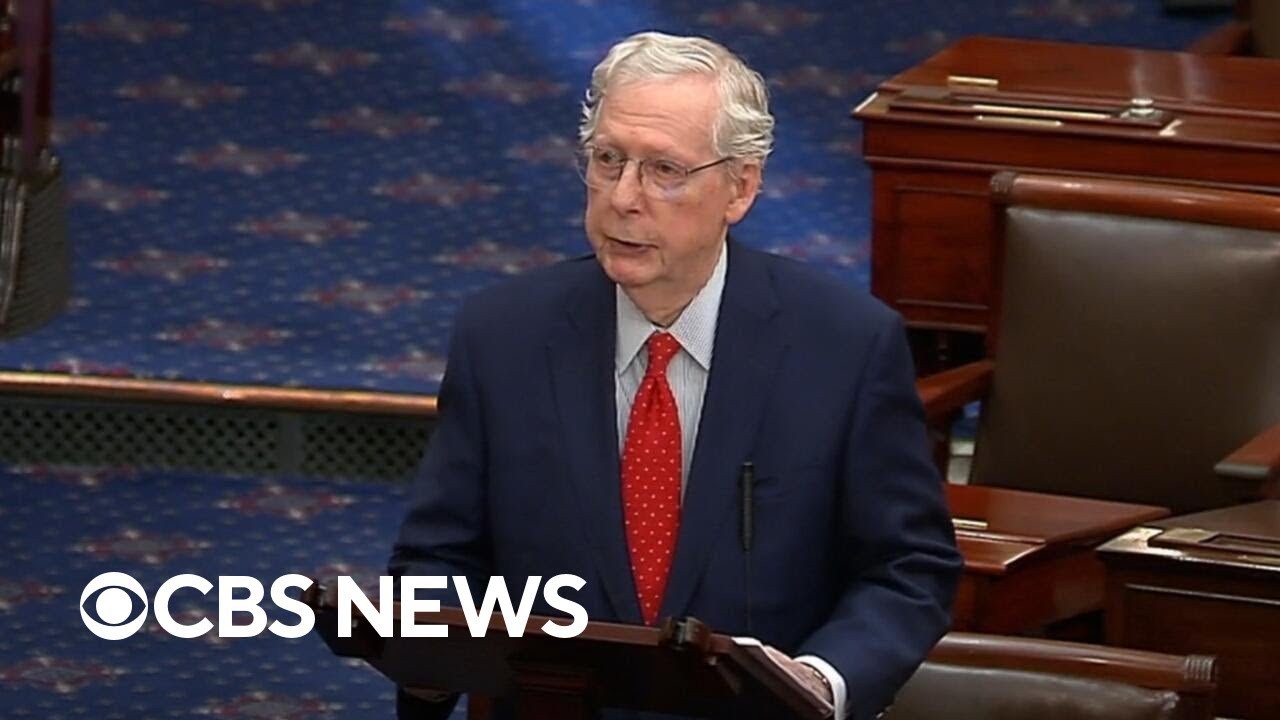 Watch: Sen. Mitch McConnell announces on Senate floor he's not running for reelection