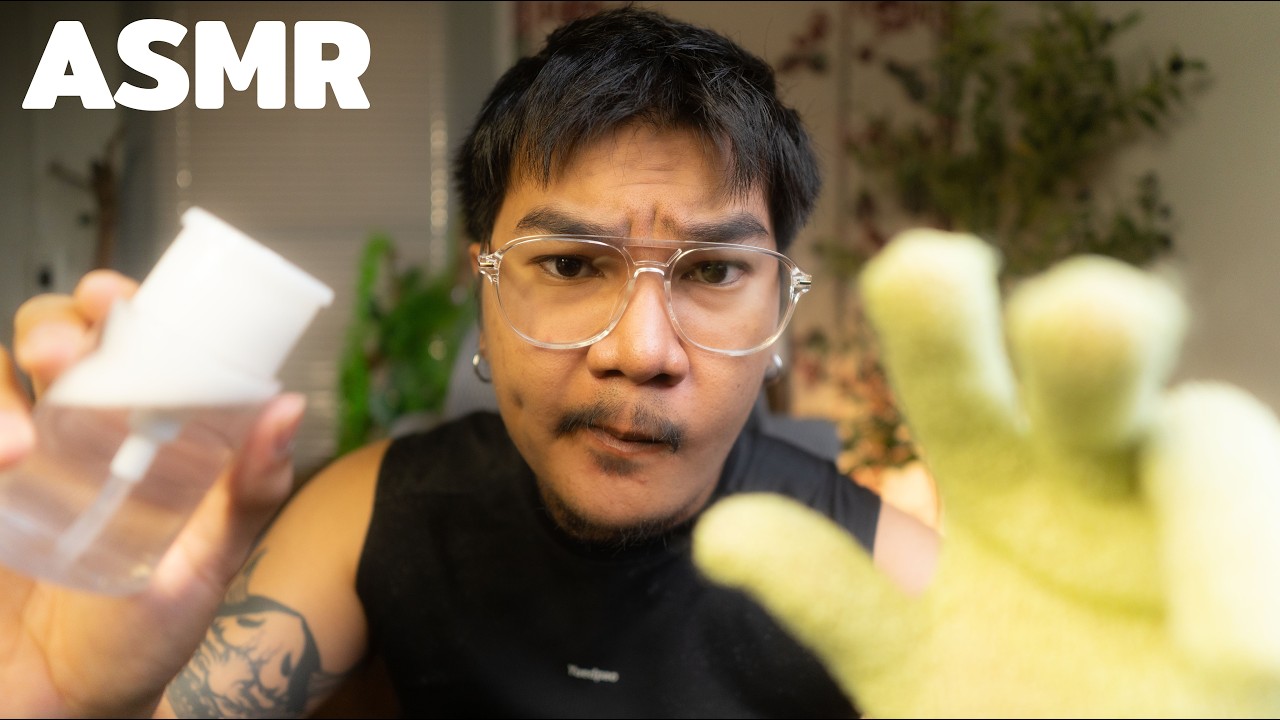 ASMR Roleplay Face Massage with Raining Sounds ผ่อนคลายไปกับการสปาหน้ากับวันฝนๆ