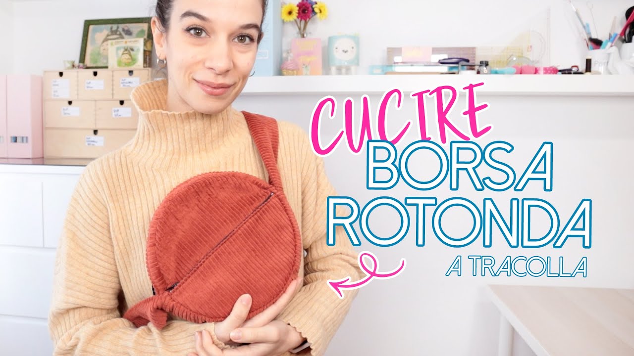 Cucire una borsa rotonda a tracolla | Cucito creativo | Un punto alla volta
