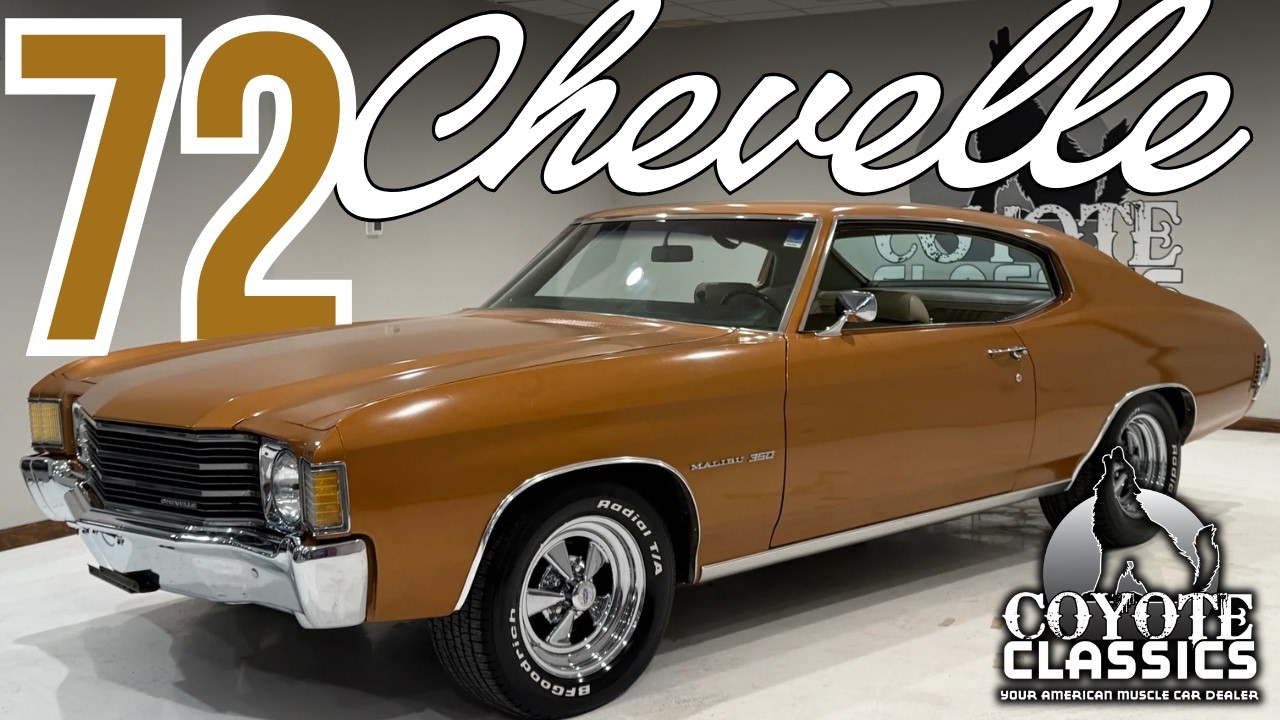 СУПЕР ОРИГИНАЛ!! Chevrolet Chevelle 1972 года выпуска продается в Coyote Classics.