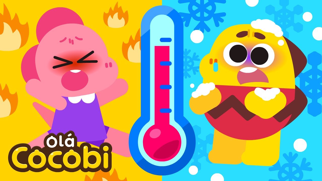 Quente VS Frio🥵🥶 Oposta Canção Para Crianças | Kids Song | Olá Cocobi