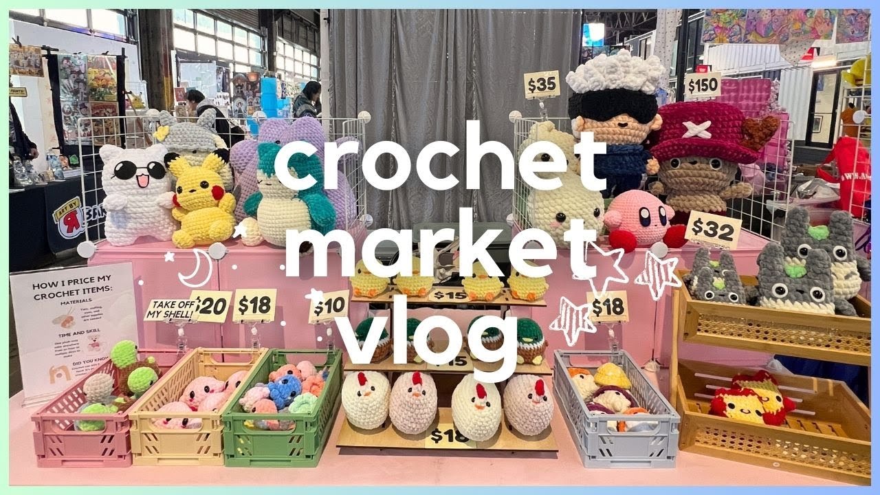 the longest market day i've ever done (11 HOURS) crochet convention vlog + recap | Philly Otaku Fest