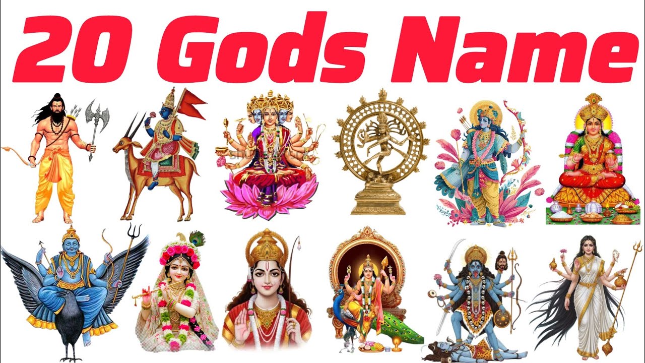 भगवानों के नाम Gods Name | Picture & Sound learning for kids | Pre Kids Knowledge Video