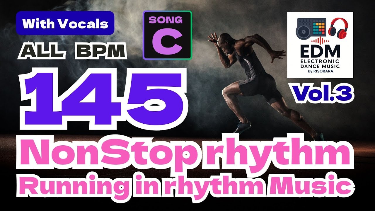 👉 [145 BPM 145] Running Music Playlist EDM DTM Jogging & Workout cadence 러닝 음악 ランニング 曲 songs