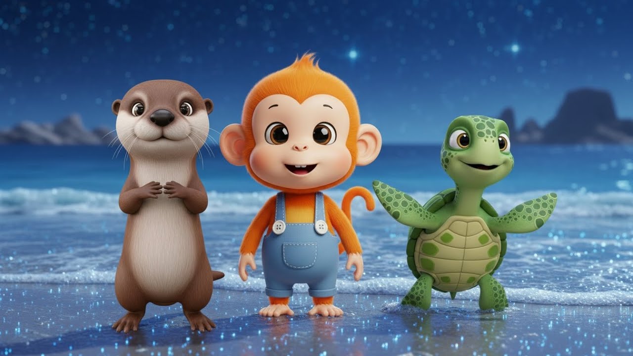The monkey at the blue star beach #monkey