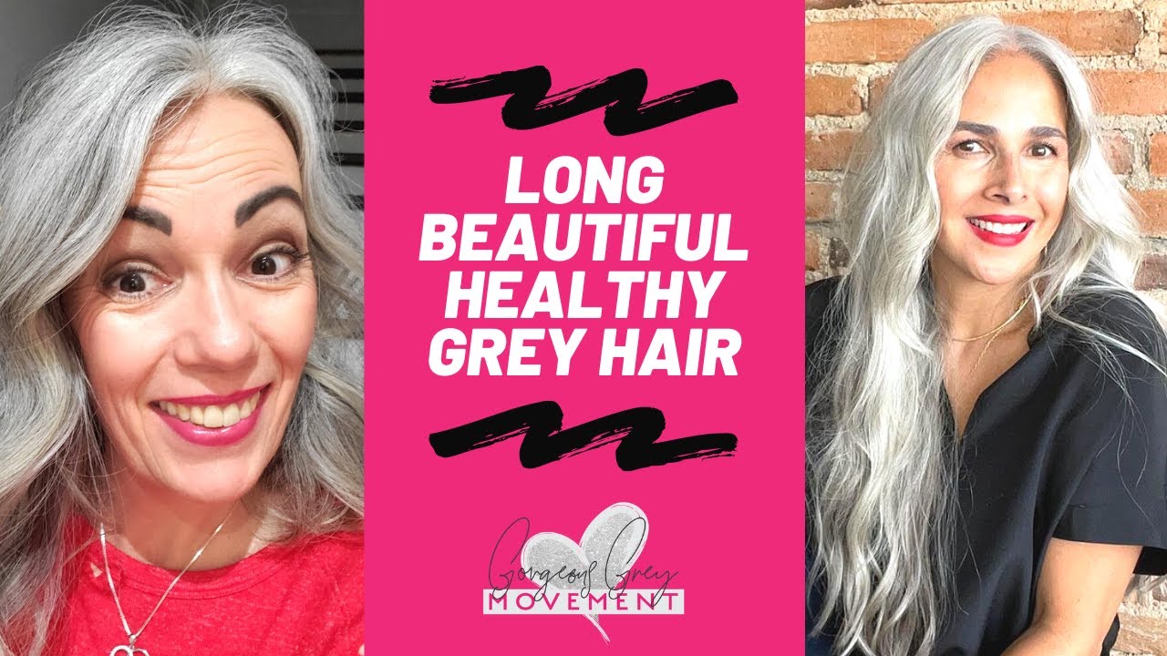 Long beautiful grey / gray hair