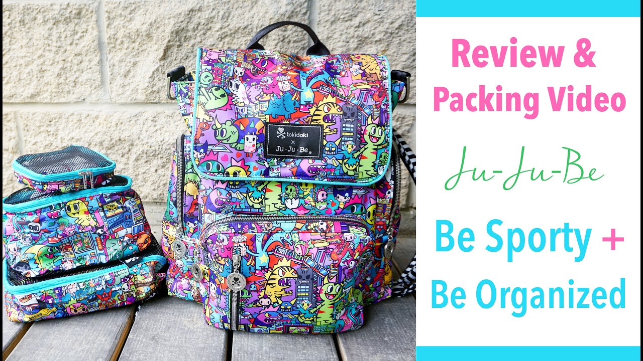 Review & Packing Video: Ju-Ju-Be Be Sporty in tokidoki Kaiju City Packed + Be Organized!